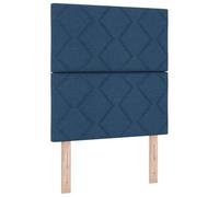 vidaXL Cabecero Azul 80 cm Tela | Patrón de bloques de diamantes, Viene con todo lo que necesitas, solo llama a un amigo y agarra unas herramientas básicas,