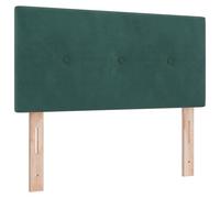 vidaXL Cabecero Bajo Contemporáneo En Verde Oscuro Con Apoyabrazos Ajustables | Muebles de Madera de Pino Sólido Acabado Mate Para Dormitorios Adultos Diseño Moderno Decoración de Cabecero de Interior