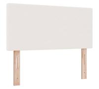 vidaXL Cabecero Bajo de Madera Crema Dormitorio | Diseño Estiloso Montado en la Pared | Madera Natural Duradera | Fácil de Instalar | Muebles Modernos | 90 cm de Ancho