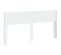 vidaXL Cabecero Blanco Madera de ingeniería, Cabecera Rectangular Elegante, Diseño Moderno, Listones Verticales, Decoración Minimalista, Mueble Práctico, Montaje DIY