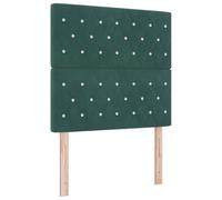 vidaXL Cabecero Botón de Cristal Tufted Verde Oscuro 90 cm Terciopelo, Cabecero Botón de Cristal Tufted Verde Oscuro 180 cm Terciopelo