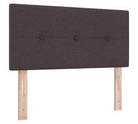 vidaXL Cabecero Botonera Marrón Oscuro 90 cm Tela