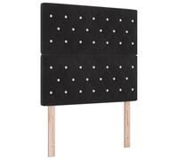 vidaXL Cabecero Botones de Cristal Capitonné Negro 90 cm Terciopelo, Cabecero Botones de Cristal Capitonné Negro 180 cm Terciopelo