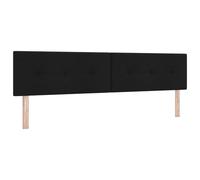 vidaXL Estructura de Cama con Cabecera Baja Negro | Diseño Moderno de Altura Ajustable para Dormitorio | Construcción de Madera Robusta | Muebles de Madera Elegantes para Uso Interno