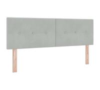 vidaXL Cabecero Tapizado Gris Claro Ajustable Camas | Diseño Moderno y Elegante de Tela Suave Montado en la Pared Muebles para Dormitorio 72 cm de Ancho Ideal para Decoración de Camas Adultos y U
