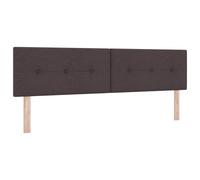 vidaXL Cabecero Botones y Acolchado marrón Oscuro de 180 cm en Tela