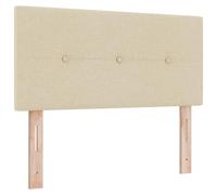 vidaXL Cabecero Button Tapizado Crema de 80 cm Fabric