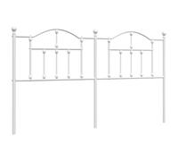 vidaXL Cabecero de Metal Blanco 160 cm