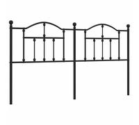 vidaXL Cabecero de Metal Negro 180 cm