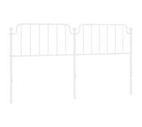 vidaXL Cabecero de Metal Blanco 180 cm