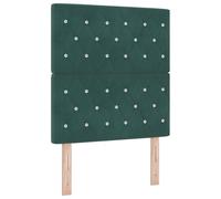 vidaXL cabecero Cabecero con Botones de Cristal Tufted Verde Oscuro 80 cm Terciopelo, cabecero Cabecero con Botones de Cristal Tufted Verde Oscuro 160 cm Terciopelo