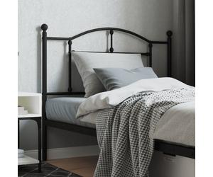 vidaXL cabecero cabeceros cabecero de cama cabecero de metal cabecero para cama individual cabecero negro cabecera cabezal