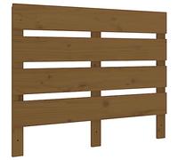 vidaXL Cabecero Cama Cabezal Dormitorio Estructura Habitación Mobiliario Muebles Decoración Adorno Madera Maciza de Pino Marrón Miel 75x3x80 cm