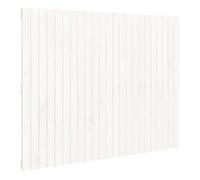 vidaXL Cabecero Cama de Pared Madera Maciza Pino Blanco 146,5x3x110 cm, cabecero de Cama, cabecero, cabecero de Dormitorio