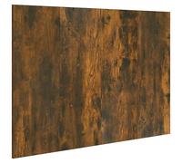 vidaXL Cabecero Cama Cabezal Dormitorio Estructura Habitación Mobiliario Muebles Decoración Adorno Madera Contrachapada Roble Ahumado 120x1,5x80 cm