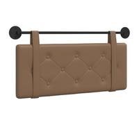 vidaXL Cabecero Colgante Capuchino Cuero sintético, Cabecera Moderna y estilosa, tapizada con Espuma, Montaje Rectangular para Pared, diseño Minimalista