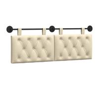 vidaXL Cabecero Colgante Crema Tela