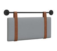 vidaXL Cabecero Colgante Gris Claro PU Antiguo