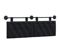 vidaXL Cabecero Colgante Negro Terciopelo