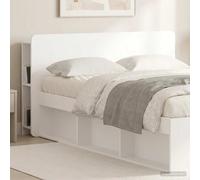 vidaXL Cabecero con armario 135 x 18,5 x 80 cm Madera de ingeniería, Cabecera de madera de U, mueble multifuncional, organización y diseño moderno en tu dormitorio