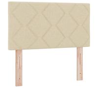 vidaXL Cabezal con diseño de Bloques de Diamante en Crema de 80 cm, montado en la Pared, tapizado para el Dormitorio. Mobiliario Minimalista con Textura Suave. Decoración Elegante para Cama de Adult