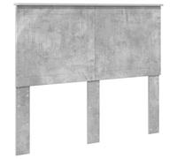 vidaXL Cabecero con cabecera Gris Concreto 135 cm Madera contrachapada, Accesorios Elegantes para el Dormitorio, Decorativos Modernos, Zona de Descanso Comfy, diseño contemporáneo