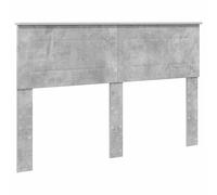 vidaXL Cabecero con cabecera Gris Concreto 140 cm Madera contrachapada, Decoración Moderna para Dormitorio, cabecero Elegante, Madera de ingeniería, Estilo Minimalista, Mejora de Espacios urbanos