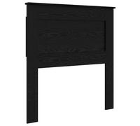 vidaXL Cabecero con cabecera Roble Negro 90 cm Madera contrachapada, Cabecero de Cama Moderno, Mueble Duradero, diseño Rectangular, líneas Sencillas, decoración Funcional, Mejora tu habitación