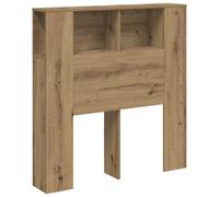 vidaXL Cabecero Armario Madera ingeniería Roble Artisan 100x18,5x102,5cm, cabecero, Armario de Cama, cabecero con estantería