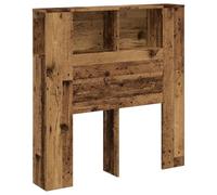 vidaXL Cabecero con cajón de madera 100 x 19 x 104,5 cm de multicapa, cabecero de cama, decoración de dormitorio, cabecero librería