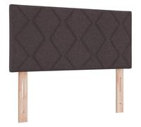 vidaXL Cabecero con diseño de Bloques de Diamante en marrón Oscuro, 90 cm, montado en la Pared, Hecho de Tela, Ideal para dormitorios Modernos, Accesorio Compacto para Adultos, Acabado Mate.