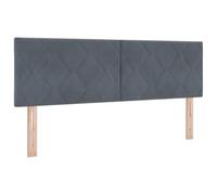 vidaXL Cabecero con diseño de Rombos en Gris Claro, 80 cm, de Terciopelo, montado en la Pared, Ajustable en Altura - Muebles de Dormitorio Elegantes para un Estilo Moderno