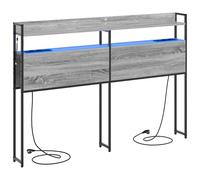 vidaXL Cabeceros Modernos de para tu Dormitorio - Elegantes, con Espacio para Guardar, Luces Inteligentes, LED y Carga USB-C.