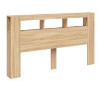 Cabecero Led Madera Ingeniería Roble Sonoma 180x18,5x103,5 Cm Vidaxl