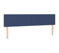 vidaXL Cabecero con LED de Tela Azul 180x5x78/88 cm