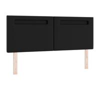 vidaXL Cabecero Diseño Simple Negro 140 cm en Cuero Sintético