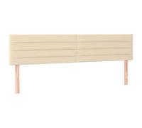 Vidaxl cabecero con led de tela color crema 180x5x78/88 cm
