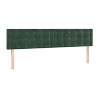 vidaXL Cabecero con Luces LED Cabecero de Cama Cabezal Tapizado para Cama de Matrimonio Mueble Dormitorio de Terciopelo Gris Oscuro 160x5x78/88 cm