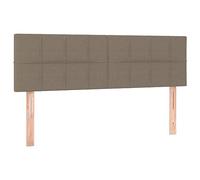 Vidaxl cabecero con led de tela gris taupe 144x5x78/88 cm