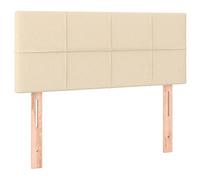 Vidaxl cabecero con led de tela color crema 90x5x78/88 cm