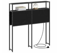 vidaXL Cabecero de Almacenamiento para Dormitorio Moderno con Diseño Funcional y Enchufe USB, Ideal para Amantes de la Tecnología