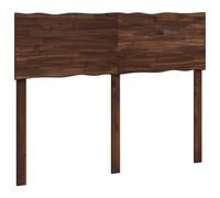 vidaXL Cabecero de Borde Natural Rostock Marrón Oscuro 150 cm