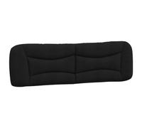 Cabecero De Cama Acolchado Tela Negro 180 Cm Vidaxl