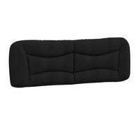 vidaXL Cabecero de Cama Acolchado, Cabecera Decorativa para Somier, Cabezal para Estructura de Cama, Mueble para Dormitorio, Tela Negro 160 cm