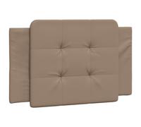 vidaXL Cabecero de Cama Acolchado Zadar, Cabecera Tapizada de Cojín, Cabezal de Almohada Colgante, Mueble de Dormitorio, Cuero Sintético Capuchino 80 cm
