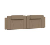 Vidaxl cabecero de cama acolchado cuero sintético capuchino 180 cm