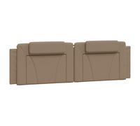 vidaXL Cabecero de Cama Acolchado Cuero sintético Capuchino 180 cm