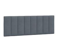 Vidaxl cabecero de cama acolchado terciopelo gris oscuro 120 cm