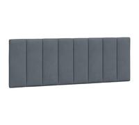 vidaXL Cabecero de Cama Acolchado Terciopelo Gris Oscuro 120 cm