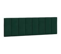 vidaXL Cabecero de Cama Acolchado Terciopelo Verde Oscuro 160 cm